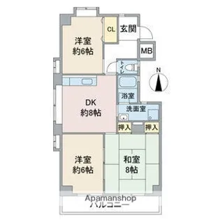 ラフォーレ杁ヶ池.【2階】の間取り