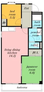カピラハイツ【2階】の間取り