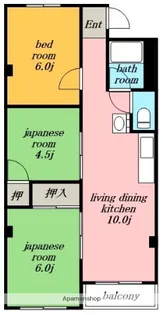 猪子石第3コーポラス【5階】の間取り