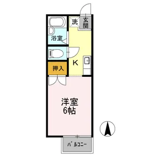セジュール文教【110号室】の間取り