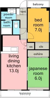 ベルシオン.【4階】の間取り