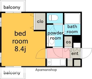 シティライフ上社【4階】の間取り