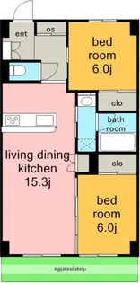 バンクーバー1104.【1階】の間取り
