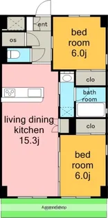 愛知県長久手市市が洞1丁目【マンション】の間取り