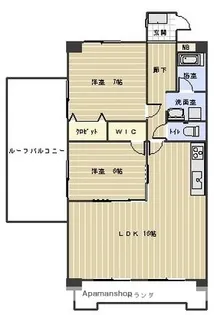 2LDKの間取り画像