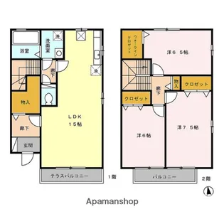 プリズムコートスペース.【1階】の間取り