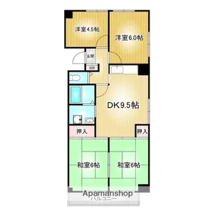牧の原ビル@【6階】の間取り