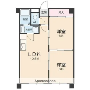 オオタかなれ川ハイツ.【1階】の間取り