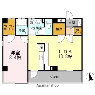 ヒルサイドフォー.【2階】の間取り