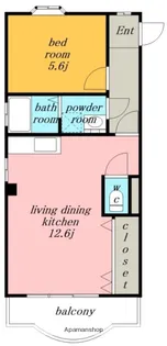 鈴の木 ハイツC【3階】の間取り