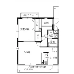 スプリングウェル.【3階】の間取り
