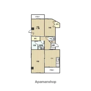 ファミール香桶.【3階】の間取り