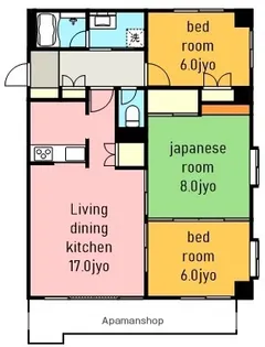 ヤシロアーバンスクエア.【3階】の間取り