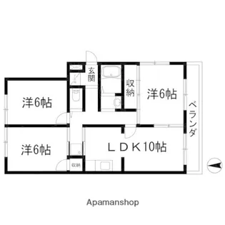 牧の原中央 マンション【4階】の間取り