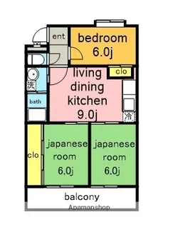 メルローズ.【3階】の間取り