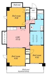 グレイス富が丘.【4階】の間取り