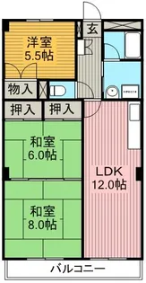 アルカディア長久手【3G号室】の間取り