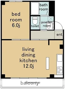 瓶ノ井マンション.【2階】の間取り