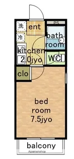 ハウスグリーンロード.【1階】の間取り