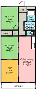 シャトーエミール@【1階】の間取り