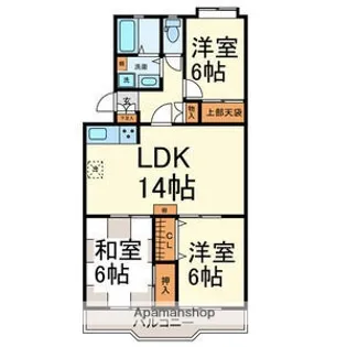 一社 デューゼ【1階】の間取り