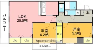 リーブル藤ケ丘.【9階】の間取り
