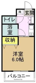 1Kの間取り画像