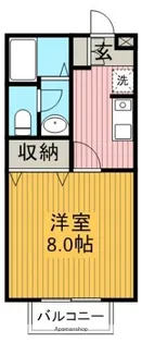 ラシャンブル平和が丘.【2階】の間取り