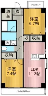 KANAREBLD【7階】の間取り