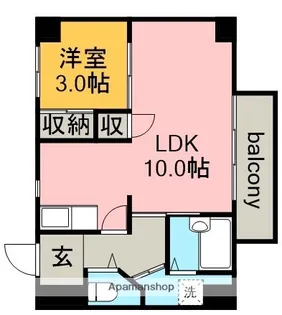 ドリーム極楽.【3階】の間取り