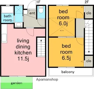 グリーンハイツ.【1階】の間取り