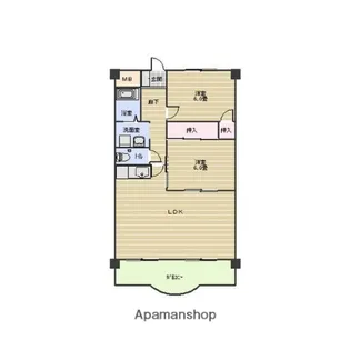 ハイムホワイツ.【1階】の間取り