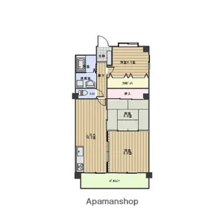 サンハイツ いぼら【7階】の間取り