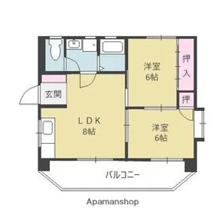 エトワール藤.【2階】の間取り