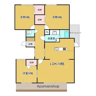 リポーズオン 一社【3階】の間取り