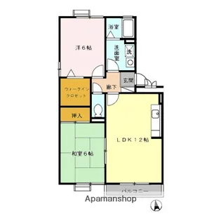 サクセス岩崎台.【2階】の間取り