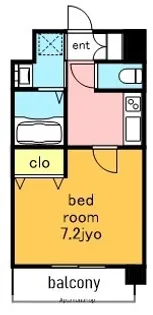 1Kの間取り画像