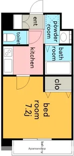 1Kの間取り画像