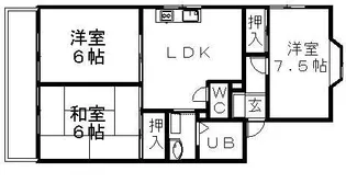 ハイツ株山【00201号室】の間取り