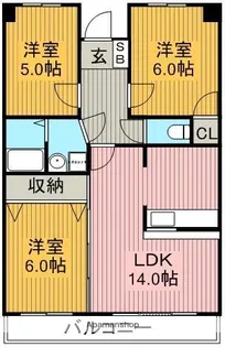 スカイライフ新宿.【4階】の間取り