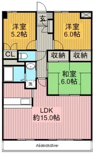 アルカディアⅢ【3階】の間取り