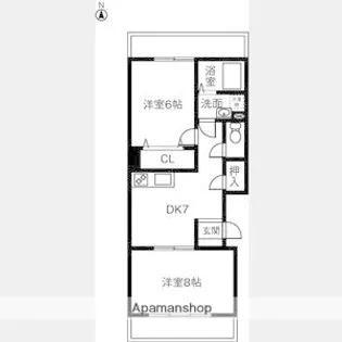 メゾンサーブル@【2階】の間取り