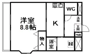 メルヴェーユ45【B304号室】の間取り