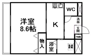 メルヴェーユ45【3階】の間取り