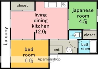 ヴィラグレイス.【3階】の間取り