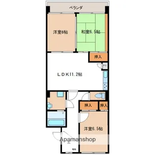 サンメゾン勢子坊.【1階】の間取り