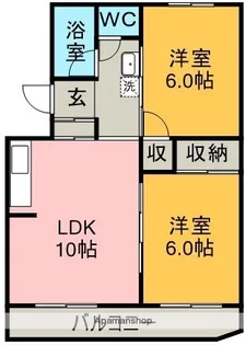 ローヤル山峰【4階】の間取り