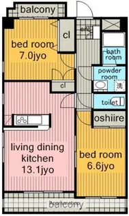グリーンハイム.【2階】の間取り
