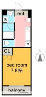 アールズタワー宝が丘【8階】の間取り