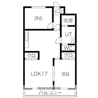 ロイヤルマンション丁田.【5階】の間取り